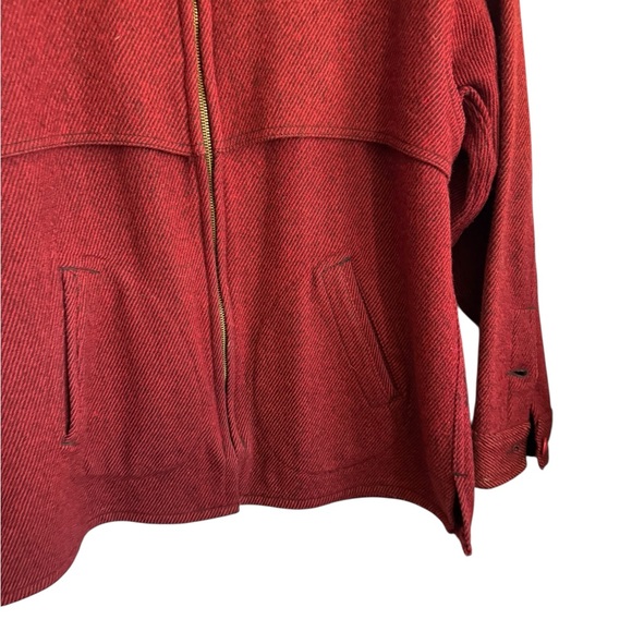 Vintage 1940’s Johnson Woolen Mills Wool Whipcord Zip Jacket size 18 - Picture 2 of 6